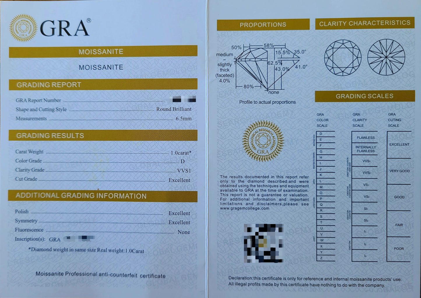 Moissanite Ring 0,3ct – 18K vergoldet auf 925 Silber