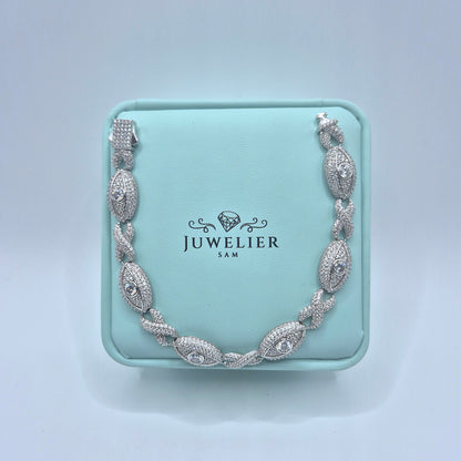 Iced Eye Moissanite Armband – 18K vergoldet auf 925 Silber