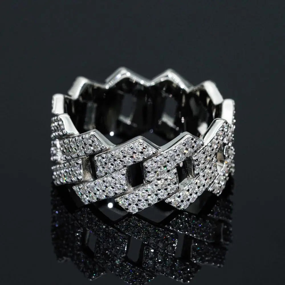 Cuban Link Moissanite Ring