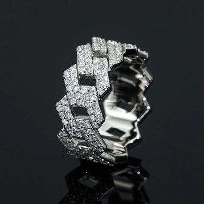 Cuban Link Moissanite Ring