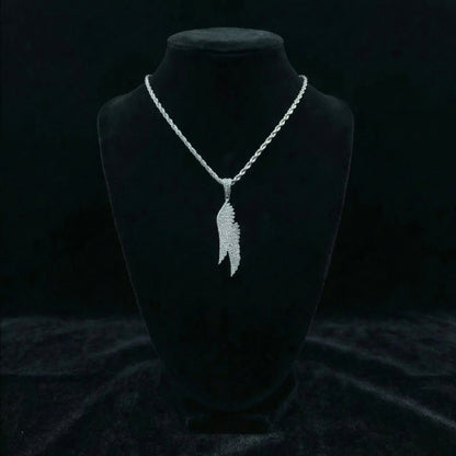 Angel Wings Moissanite Anhänger – 18K vergoldet auf 925 Silber