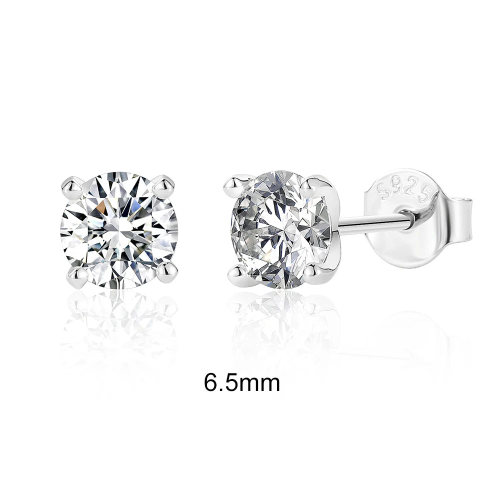 Moissanite Brillant Ohrringe