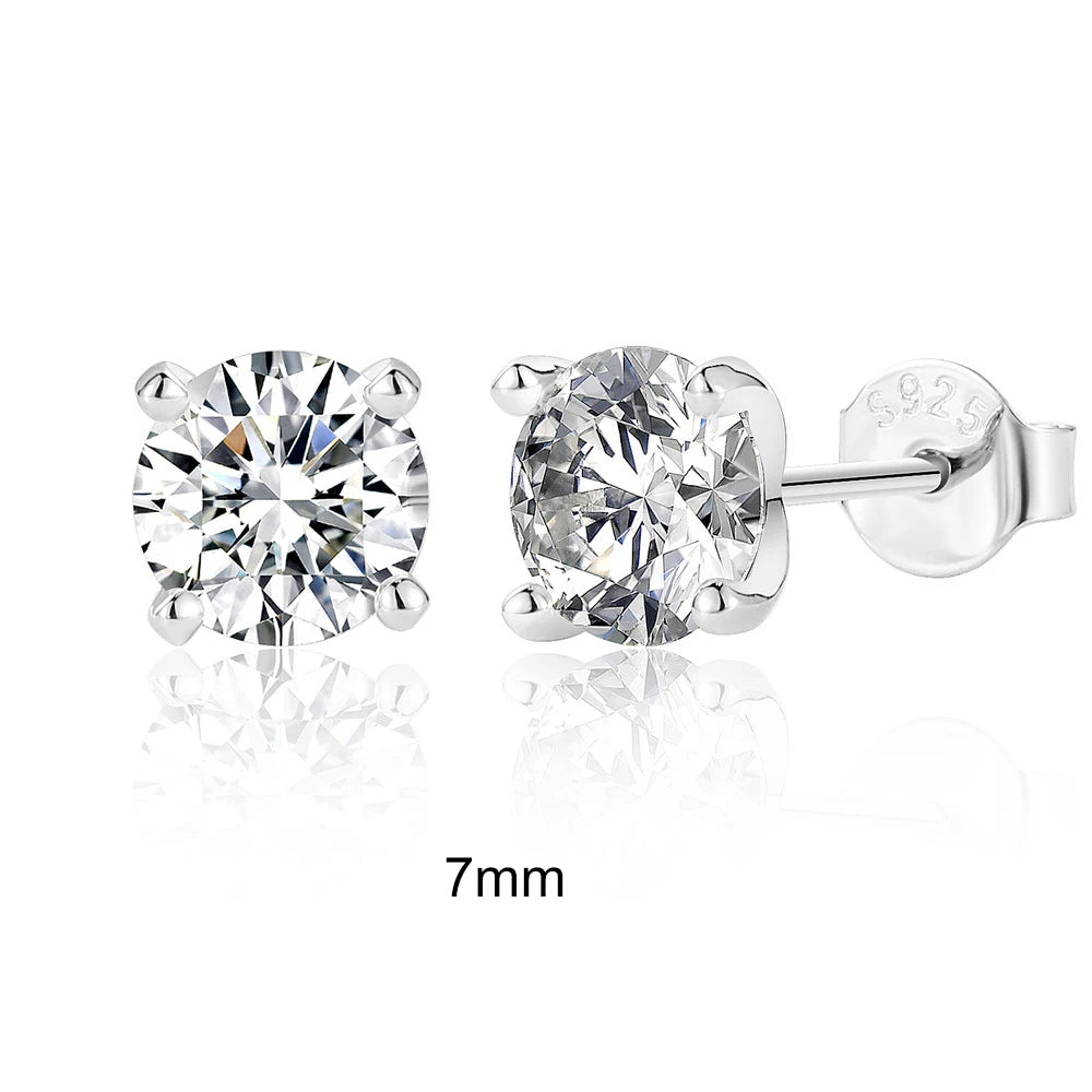Moissanite Brillant Ohrringe