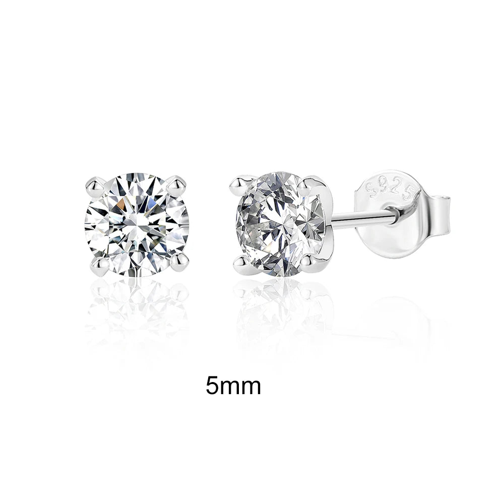 Moissanite Brillant Ohrringe