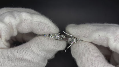 18 Karat Gold Diamant Moissanite Brillant Tennis Kette